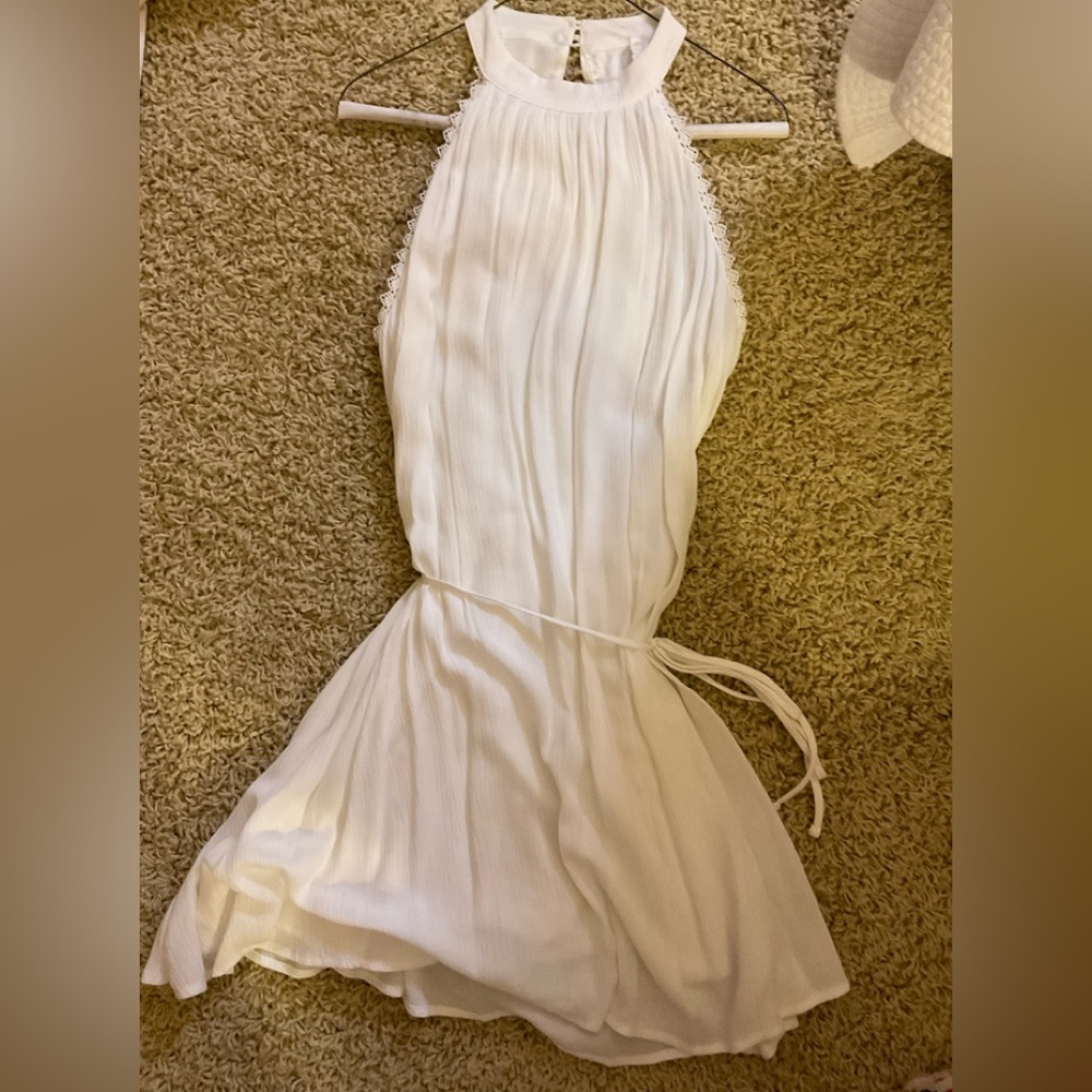 Cream Slip Dress
